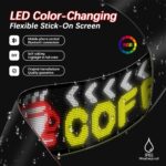 GLOBOSTAR® MATRIX GLB-106-0013 Εύκαμπτη Κυλιόμενη Ψηφιακή Επιγραφή 192x28cm P7 256×32 Pixel LED 40W AC 220-240V Αδιάβροχο IP65 Πολύχρωμο RGB – Bluetooth Control μέσω iPIXEL APP – Μ192 x Π0.4 x Υ28cm – 2 Χρόνια Εγγύηση