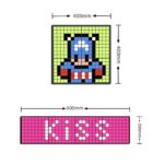GLOBOSTAR® MATRIX GLB-106-0016 Κυλιόμενη Ψηφιακή Επιγραφή 40x40cm P24.6 32×32 Pixel LED 20W AC 220-240V IP20 Πολύχρωμο RGB – Bluetooth Control μέσω iPIXEL APP – Μ40 x Π2.6 x Υ40cm – 2 Χρόνια Εγγύηση