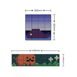 GLOBOSTAR® MATRIX GLB-106-0017 Κυλιόμενη Ψηφιακή Επιγραφή 80x80cm P24.6 64×64 Pixel LED 120W AC 220-240V IP20 Πολύχρωμο RGB – Bluetooth Control μέσω iPIXEL APP – Μ80 x Π2.6 x Υ80cm – 2 Χρόνια Εγγύηση