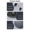 GLOBOSTAR® DESTINY GLB-106-0020 Επιτραπέζιο Φωτιστικό Πορτατίφ με RF Ασύρματο Χειριστήριο & Λειτουργία μέσω WiFi APP LED 10W 600lm 180° AC 220-240V IP20 Πολύχρωμο RGB Dimmable – Sanan SMD Chip – Μαύρο – Μ14 x Π14 x Υ50cm – 2 Χρόνια Εγγύηση