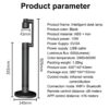 GLOBOSTAR® DESTINY GLB-106-0020 Επιτραπέζιο Φωτιστικό Πορτατίφ με RF Ασύρματο Χειριστήριο & Λειτουργία μέσω WiFi APP LED 10W 600lm 180° AC 220-240V IP20 Πολύχρωμο RGB Dimmable – Sanan SMD Chip – Μαύρο – Μ14 x Π14 x Υ50cm – 2 Χρόνια Εγγύηση