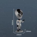 GLOBOSTAR® GALAXY GLB-106-0021 Επιτραπέζιο Φωτιστικό Πορτατίφ Προτζέκτορας Starry Sky με RF Ασύρματο Χειριστήριο LED 6W 360lm 180° AC 220-240V IP20 Πολύχρωμο RGB Dimmable – Sanan SMD Chip – Γκρι & Μαύρο – Μ12.5 x Π12.5 x Υ31cm – 2 Χρόνια Εγγύηση