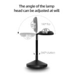 GLOBOSTAR® SUNSET GLB-106-0022 Επιτραπέζιο Φωτιστικό Πορτατίφ Προτζέκτορας Sunset με RF Ασύρματο Χειριστήριο & Λειτουργία μέσω WiFi APP LED 6W 360lm 60° AC 220-240V IP20 Πολύχρωμο RGB Dimmable – Sanan SMD Chip – Μαύρο – Μ10 x Π10 x Υ27cm – 2 Χρόνια Εγγύηση
