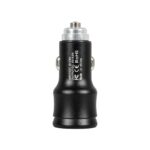 GLOBOSTAR® MATRIX GLB-106-0025 Τροφοδοτικό/Φορτιστής Αυτοκινήτου με 1 x USB 2.4A & 1 x USB-C 2.4A για Εύκαμπτη Κυλιόμενη Ψηφιακή Επιγραφή 12W AC 220-240V σε DC 5V IP20 – Μ6.6 x Π2.8 x Υ2.8cm – 2 Χρόνια Εγγύηση