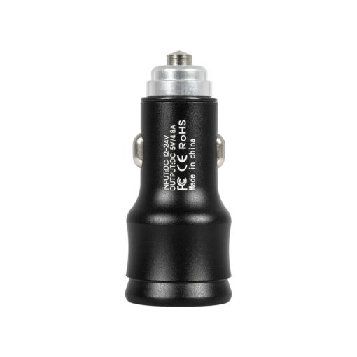 GLOBOSTAR® MATRIX GLB-106-0025 Τροφοδοτικό/Φορτιστής Αυτοκινήτου με 1 x USB 2.4A & 1 x USB-C 2.4A για Εύκαμπτη Κυλιόμενη Ψηφιακή Επιγραφή 12W AC 220-240V σε DC 5V IP20 – Μ6.6 x Π2.8 x Υ2.8cm – 2 Χρόνια Εγγύηση