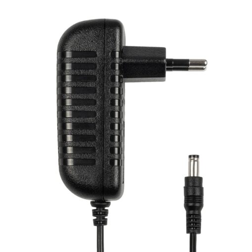 GLOBOSTAR® VOLTIX GLB-107-0002 Τροφοδοτικό/Μετασχηματιστής Class II SELV 24W 2A AC 220-240V σε DC 12V IP20 – Μαύρο Ματ – Μ8 x Π4.2 x Υ2.8cm – 3 Χρόνια Εγγύηση