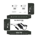 GLOBOSTAR® VOLTIX GLB-107-0003 Τροφοδοτικό/Μετασχηματιστής Class II SELV 60W 5A AC 220-240V σε DC 12V IP20 – Μαύρο Ματ – Μ11.5 x Π5 x Υ3.2cm – 3 Χρόνια Εγγύηση