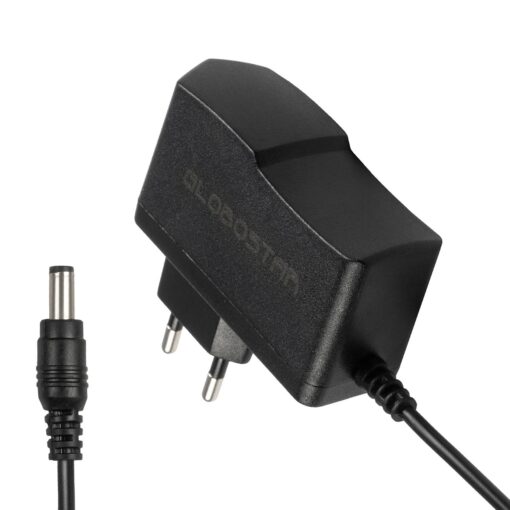 GLOBOSTAR® VOLTIX GLB-107-0005 Τροφοδοτικό/Μετασχηματιστής Class II SELV 12W 0.5A AC 220-240V σε DC 24V IP20 – Μαύρο Ματ – Μ7.3 x Π4 x Υ2.8cm – 3 Χρόνια Εγγύηση
