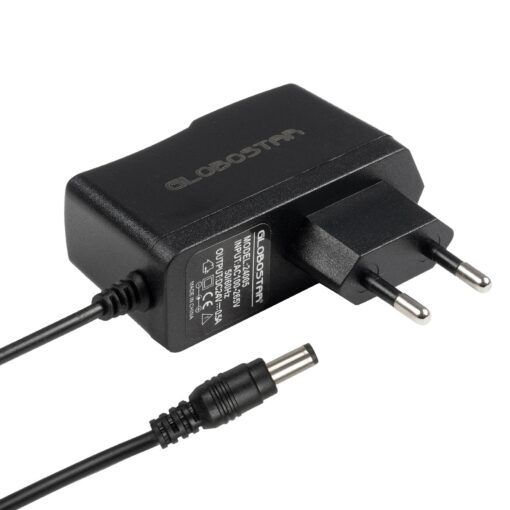 GLOBOSTAR® VOLTIX GLB-107-0005 Τροφοδοτικό/Μετασχηματιστής Class II SELV 12W 0.5A AC 220-240V σε DC 24V IP20 – Μαύρο Ματ – Μ7.3 x Π4 x Υ2.8cm – 3 Χρόνια Εγγύηση