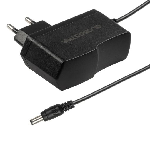 GLOBOSTAR® VOLTIX GLB-107-0005 Τροφοδοτικό/Μετασχηματιστής Class II SELV 12W 0.5A AC 220-240V σε DC 24V IP20 – Μαύρο Ματ – Μ7.3 x Π4 x Υ2.8cm – 3 Χρόνια Εγγύηση