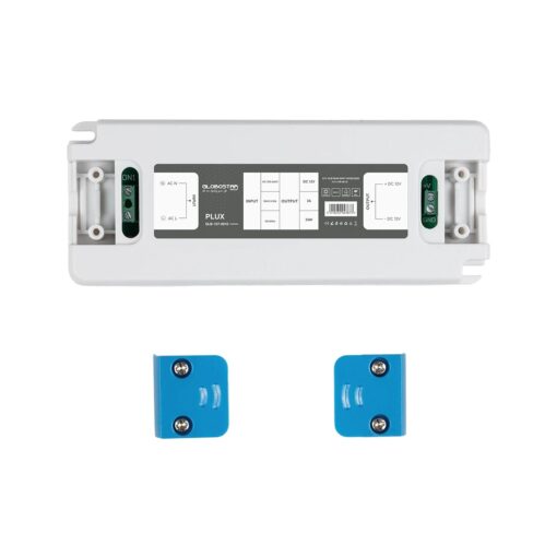 GLOBOSTAR® PLUX GLB-107-0010 Τροφοδοτικό/Μετασχηματιστής Class II SELV 36W 3A AC 220-240V σε DC 12V IP20 – Λευκό Ματ – Μ12.8 x Π5 x Υ1.5cm – 3 Χρόνια Εγγύηση