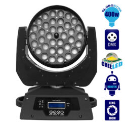Alternative view of Κινούμενη Ρομποτική Κεφαλή Artemis ZOOM WASH PRO 10°-60° 36*10 Watt CREE LED RGBW 360W 230V DMX512 GloboStar 51116