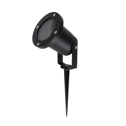 kelvo® GARDELINI KLV-101-0001-V2 Φωτιστικό Σποτ Τοίχου με Βάση για Λάμπα MR16 με Ντουί GU10 AC 220-240V Αδιάβροχο IP65 – Μαύρο Ματ – Μ10 x Π10 x Υ30cm