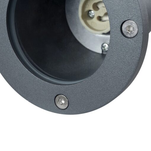 kelvo® GARDELINI KLV-101-0002 Φωτιστικό Σποτ Κήπου για Φυτά & Δέντρα με Καρφωτή Βάση για Λάμπα MR16 με Ντουί GU10 AC 220-240V Αδιάβροχο IP65 – Γκρι Ανθρακί Ματ – Μ10 x Π10 x Υ30cm