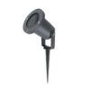kelvo® GARDELINI KLV-101-0002-V2 Φωτιστικό Σποτ Τοίχου με Βάση για Λάμπα MR16 με Ντουί GU10 AC 220-240V Αδιάβροχο IP65 – Γκρι Ανθρακί Ματ – Μ10 x Π10 x Υ30cm