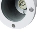 kelvo® GARDELINI KLV-101-0003-V2 Φωτιστικό Σποτ Τοίχου με Βάση για Λάμπα MR16 με Ντουί GU10 AC 220-240V Αδιάβροχο IP65 –  Λευκό Ματ – Μ10 x Π10 x Υ30cm