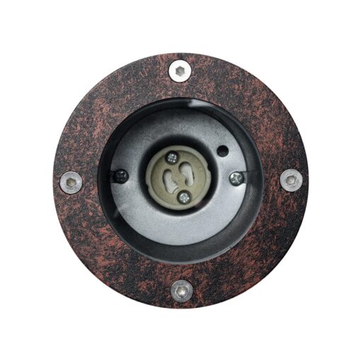 kelvo® GARDELINI KLV-101-0004 Φωτιστικό Σποτ Κήπου για Φυτά & Δέντρα με Καρφωτή Βάση για Λάμπα MR16 με Ντουί GU10 AC 220-240V Αδιάβροχο IP65 – Μπρονζέ Εφέ Σκουριάς Ματ – Μ10 x Π10 x Υ30cm