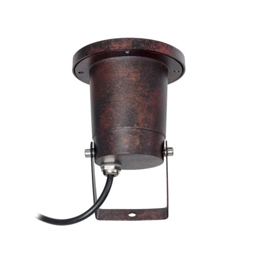 kelvo® GARDELINI KLV-101-0004 Φωτιστικό Σποτ Κήπου για Φυτά & Δέντρα με Καρφωτή Βάση για Λάμπα MR16 με Ντουί GU10 AC 220-240V Αδιάβροχο IP65 – Μπρονζέ Εφέ Σκουριάς Ματ – Μ10 x Π10 x Υ30cm