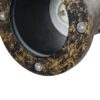 kelvo® GARDELINI KLV-101-0005-V2 Φωτιστικό Σποτ Τοίχου με Βάση για Λάμπα MR16 με Ντουί GU10 AC 220-240V Αδιάβροχο IP65 –  Χρυσό Εφέ Σκουριάς Ματ – Μ10 x Π10 x Υ30cm