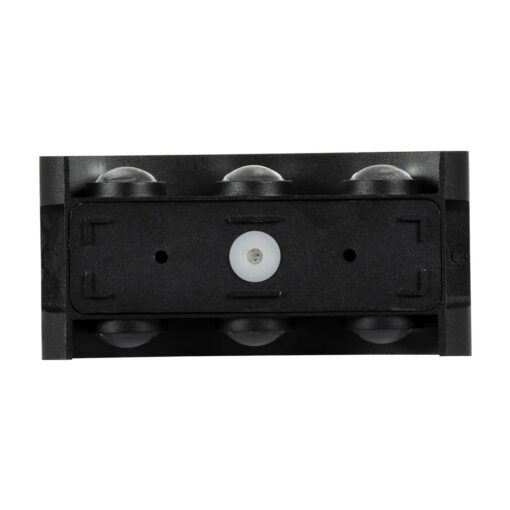 kelvo® SIXOAD KLV-101-0006 Φωτιστικό Τοίχου / Απλίκα LED 18W 1800lm 30° AC 220-240V Αδιάβροχο IP65 Θερμό Λευκό 2700K – CREE XPE Chip & TÜV SÜD Driver – Μαύρο Ματ – Μ17 x Π4 x Υ8cm – 5 Χρόνια Εγγύηση