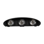 kelvo® SIXOAD KLV-101-0006 Φωτιστικό Τοίχου / Απλίκα LED 18W 1800lm 30° AC 220-240V Αδιάβροχο IP65 Θερμό Λευκό 2700K – CREE XPE Chip & TÜV SÜD Driver – Μαύρο Ματ – Μ17 x Π4 x Υ8cm – 5 Χρόνια Εγγύηση