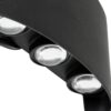 kelvo® SIXOAD KLV-101-0006 Φωτιστικό Τοίχου / Απλίκα LED 18W 1800lm 30° AC 220-240V Αδιάβροχο IP65 Θερμό Λευκό 2700K – CREE XPE Chip & TÜV SÜD Driver – Μαύρο Ματ – Μ17 x Π4 x Υ8cm – 5 Χρόνια Εγγύηση