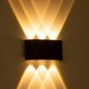 kelvo® SIXOAD KLV-101-0006 Φωτιστικό Τοίχου / Απλίκα LED 18W 1800lm 30° AC 220-240V Αδιάβροχο IP65 Θερμό Λευκό 2700K – CREE XPE Chip & TÜV SÜD Driver – Μαύρο Ματ – Μ17 x Π4 x Υ8cm – 5 Χρόνια Εγγύηση
