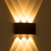 kelvo® SIXOAD KLV-101-0007 Φωτιστικό Τοίχου / Απλίκα LED 18W 1800lm 30° AC 220-240V Αδιάβροχο IP65 Θερμό Λευκό 2700K – CREE XPE Chip & TÜV SÜD Driver – Γκρι Ανθρακί Ματ – Μ17 x Π4 x Υ8cm – 5 Χρόνια Εγγύηση
