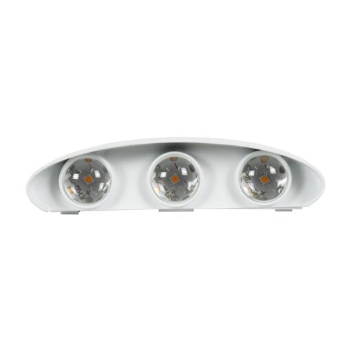 kelvo® SIXOAD KLV-101-0008 Φωτιστικό Τοίχου / Απλίκα LED 18W 1800lm 30° AC 220-240V Αδιάβροχο IP65 Θερμό Λευκό 2700K – CREE XPE Chip & TÜV SÜD Driver – Λευκό Ματ – Μ17 x Π4 x Υ8cm – 5 Χρόνια Εγγύηση