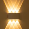 kelvo® SIXOAD KLV-101-0008 Φωτιστικό Τοίχου / Απλίκα LED 18W 1800lm 30° AC 220-240V Αδιάβροχο IP65 Θερμό Λευκό 2700K – CREE XPE Chip & TÜV SÜD Driver – Λευκό Ματ – Μ17 x Π4 x Υ8cm – 5 Χρόνια Εγγύηση