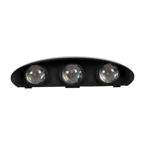 kelvo® SIXOAD KLV-101-0009 Φωτιστικό Τοίχου / Απλίκα LED 18W 1980lm 30° AC 220-240V Αδιάβροχο IP65 Φυσικό Λευκό 4500K – CREE XPE Chip & TÜV SÜD Driver – Μαύρο Ματ – Μ17 x Π4 x Υ8cm – 5 Χρόνια Εγγύηση