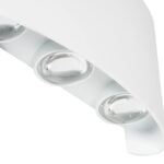 kelvo® SIXOAD KLV-101-0011 Φωτιστικό Τοίχου / Απλίκα LED 18W 1980lm 30° AC 220-240V Αδιάβροχο IP65 Φυσικό Λευκό 4500K – CREE XPE Chip & TÜV SÜD Driver – Λευκό Ματ – Μ17 x Π4 x Υ8cm – 5 Χρόνια Εγγύηση