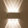 kelvo® SIXOAD KLV-101-0011 Φωτιστικό Τοίχου / Απλίκα LED 18W 1980lm 30° AC 220-240V Αδιάβροχο IP65 Φυσικό Λευκό 4500K – CREE XPE Chip & TÜV SÜD Driver – Λευκό Ματ – Μ17 x Π4 x Υ8cm – 5 Χρόνια Εγγύηση