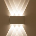 kelvo® SIXOAD KLV-101-0011 Φωτιστικό Τοίχου / Απλίκα LED 18W 1980lm 30° AC 220-240V Αδιάβροχο IP65 Φυσικό Λευκό 4500K – CREE XPE Chip & TÜV SÜD Driver – Λευκό Ματ – Μ17 x Π4 x Υ8cm – 5 Χρόνια Εγγύηση