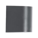 kelvo® MURANO KLV-101-0013 Φωτιστικό Τοίχου / Απλίκα για Λάμπα MR16 με Ντουί GU10 AC 220-240V Αδιάβροχο IP65 – Γκρι Ανθρακί Ματ – Μ8 x Π8 x Υ7cm