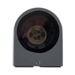 kelvo® MURANO KLV-101-0013 Φωτιστικό Τοίχου / Απλίκα για Λάμπα MR16 με Ντουί GU10 AC 220-240V Αδιάβροχο IP65 – Γκρι Ανθρακί Ματ – Μ8 x Π8 x Υ7cm