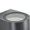 kelvo® MURANO KLV-101-0013 Φωτιστικό Τοίχου / Απλίκα για Λάμπα MR16 με Ντουί GU10 AC 220-240V Αδιάβροχο IP65 – Γκρι Ανθρακί Ματ – Μ8 x Π8 x Υ7cm