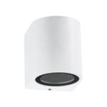 kelvo® MURANO KLV-101-0014 Φωτιστικό Τοίχου / Απλίκα για Λάμπα MR16 με Ντουί GU10 AC 220-240V Αδιάβροχο IP65 – Λευκό Ματ – Μ8 x Π8 x Υ7cm