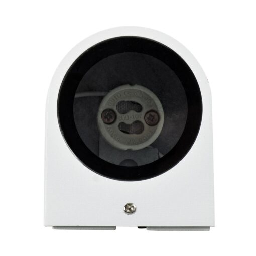 kelvo® MURANO KLV-101-0014 Φωτιστικό Τοίχου / Απλίκα για Λάμπα MR16 με Ντουί GU10 AC 220-240V Αδιάβροχο IP65 – Λευκό Ματ – Μ8 x Π8 x Υ7cm