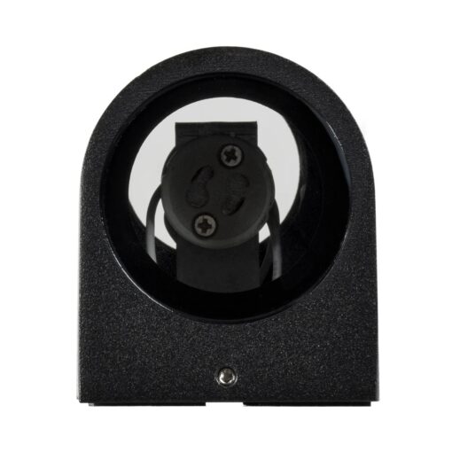 kelvo® MURANO KLV-101-0015 Φωτιστικό Τοίχου / Απλίκα για 2 Λάμπες MR16 με Ντουί GU10 AC 220-240V Αδιάβροχο IP65 – Μαύρο Ματ – Μ8 x Π8 x Υ15cm