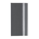 kelvo® MURANO KLV-101-0016 Φωτιστικό Τοίχου / Απλίκα για 2 Λάμπες MR16 με Ντουί GU10 AC 220-240V Αδιάβροχο IP65 – Γκρι Ανθρακί Ματ – Μ8 x Π8 x Υ15cm