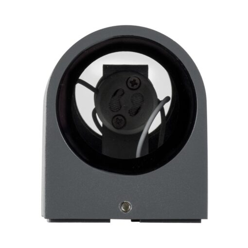 kelvo® MURANO KLV-101-0016 Φωτιστικό Τοίχου / Απλίκα για 2 Λάμπες MR16 με Ντουί GU10 AC 220-240V Αδιάβροχο IP65 – Γκρι Ανθρακί Ματ – Μ8 x Π8 x Υ15cm