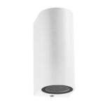 kelvo® MURANO KLV-101-0017 Φωτιστικό Τοίχου / Απλίκα για 2 Λάμπες MR16 με Ντουί GU10 AC 220-240V Αδιάβροχο IP65 – Λευκό Ματ – Μ8 x Π8 x Υ15cm