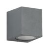 kelvo® BURANO KLV-101-0019 Φωτιστικό Τοίχου / Απλίκα για Λάμπα MR16 με Ντουί GU10 AC 220-240V Αδιάβροχο IP65 – Γκρι Ανθρακί Ματ – Μ8 x Π8 x Υ7cm