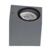 kelvo® BURANO KLV-101-0019 Φωτιστικό Τοίχου / Απλίκα για Λάμπα MR16 με Ντουί GU10 AC 220-240V Αδιάβροχο IP65 – Γκρι Ανθρακί Ματ – Μ8 x Π8 x Υ7cm