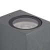 kelvo® BURANO KLV-101-0019 Φωτιστικό Τοίχου / Απλίκα για Λάμπα MR16 με Ντουί GU10 AC 220-240V Αδιάβροχο IP65 – Γκρι Ανθρακί Ματ – Μ8 x Π8 x Υ7cm