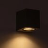 kelvo® BURANO KLV-101-0019 Φωτιστικό Τοίχου / Απλίκα για Λάμπα MR16 με Ντουί GU10 AC 220-240V Αδιάβροχο IP65 – Γκρι Ανθρακί Ματ – Μ8 x Π8 x Υ7cm