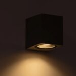 kelvo® BURANO KLV-101-0019 Φωτιστικό Τοίχου / Απλίκα για Λάμπα MR16 με Ντουί GU10 AC 220-240V Αδιάβροχο IP65 – Γκρι Ανθρακί Ματ – Μ8 x Π8 x Υ7cm