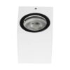 kelvo® BURANO KLV-101-0020 Φωτιστικό Τοίχου / Απλίκα για Λάμπα MR16 με Ντουί GU10 AC 220-240V Αδιάβροχο IP65 – Λευκό Ματ – Μ8 x Π8 x Υ7cm