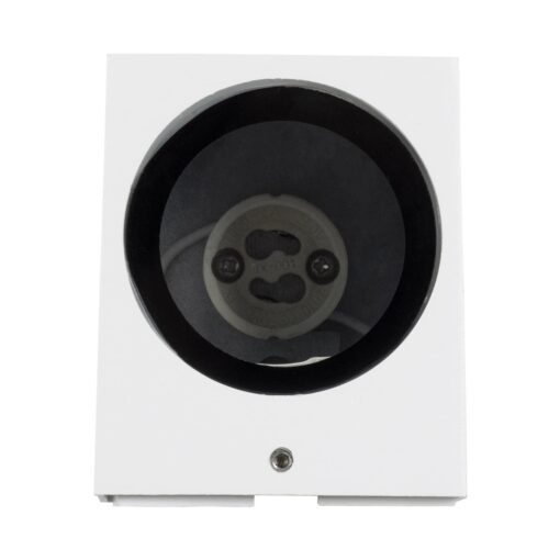 kelvo® BURANO KLV-101-0020 Φωτιστικό Τοίχου / Απλίκα για Λάμπα MR16 με Ντουί GU10 AC 220-240V Αδιάβροχο IP65 – Λευκό Ματ – Μ8 x Π8 x Υ7cm